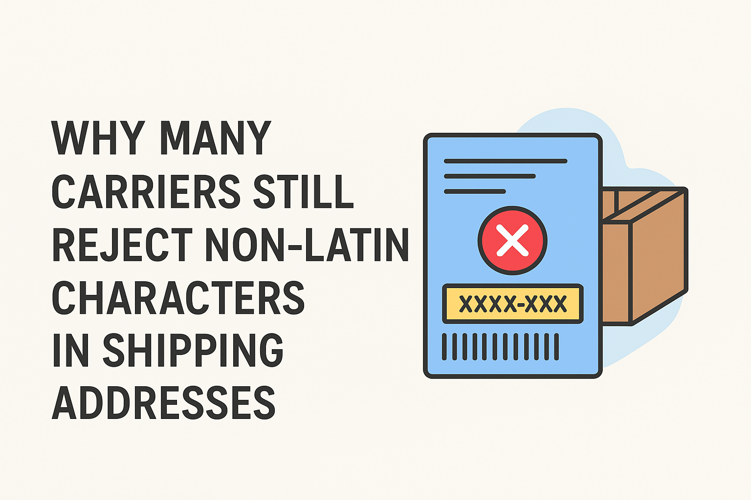 Label print error with non-Latin text