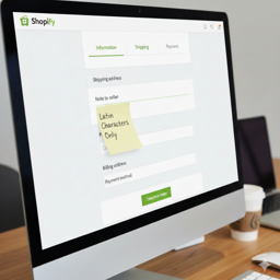 How to Add a Checkout Note to Help Prevent Non-Latin Characters in Shopify Shipping Addresses